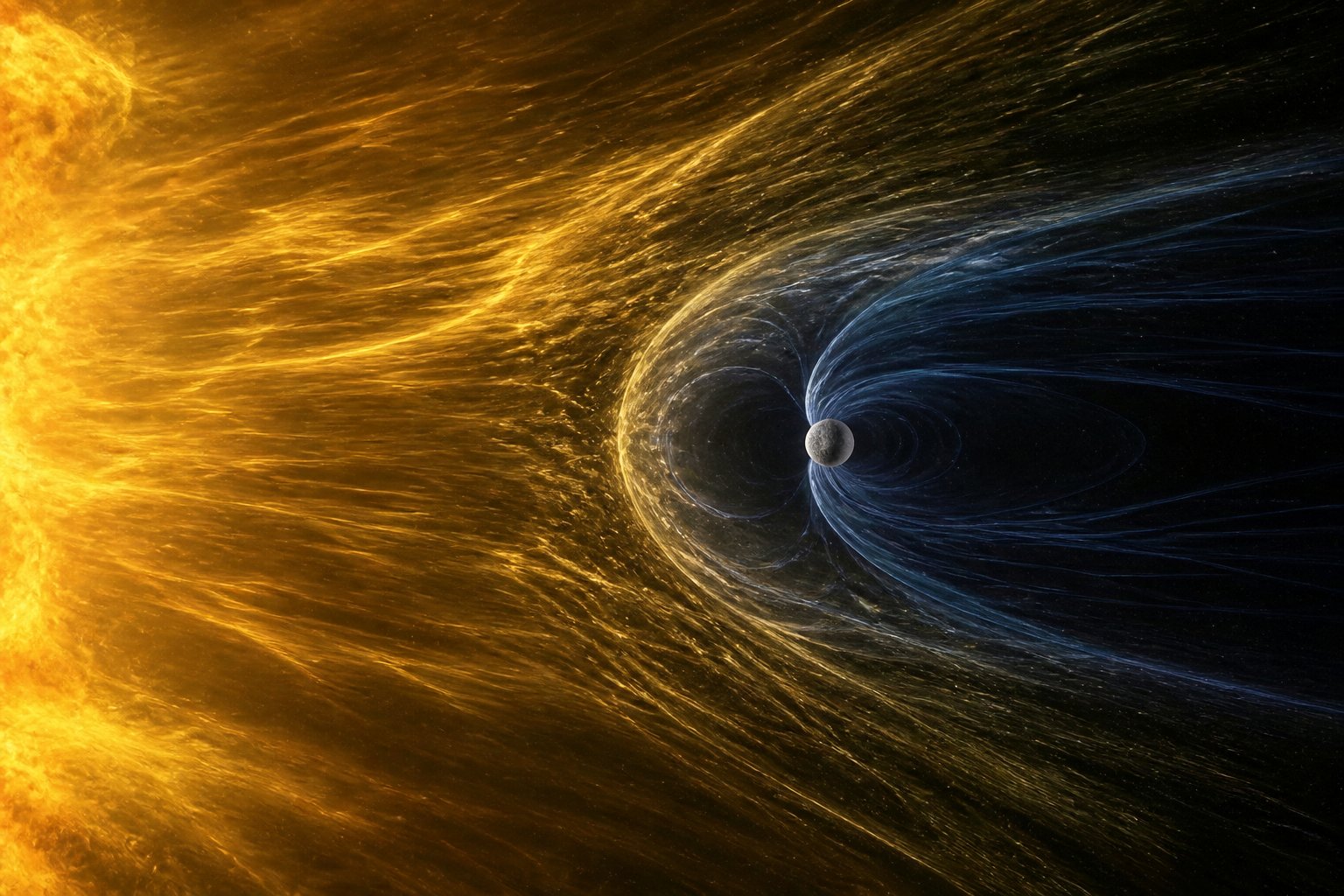 Mercury's small magnetosphere in the solar wind
