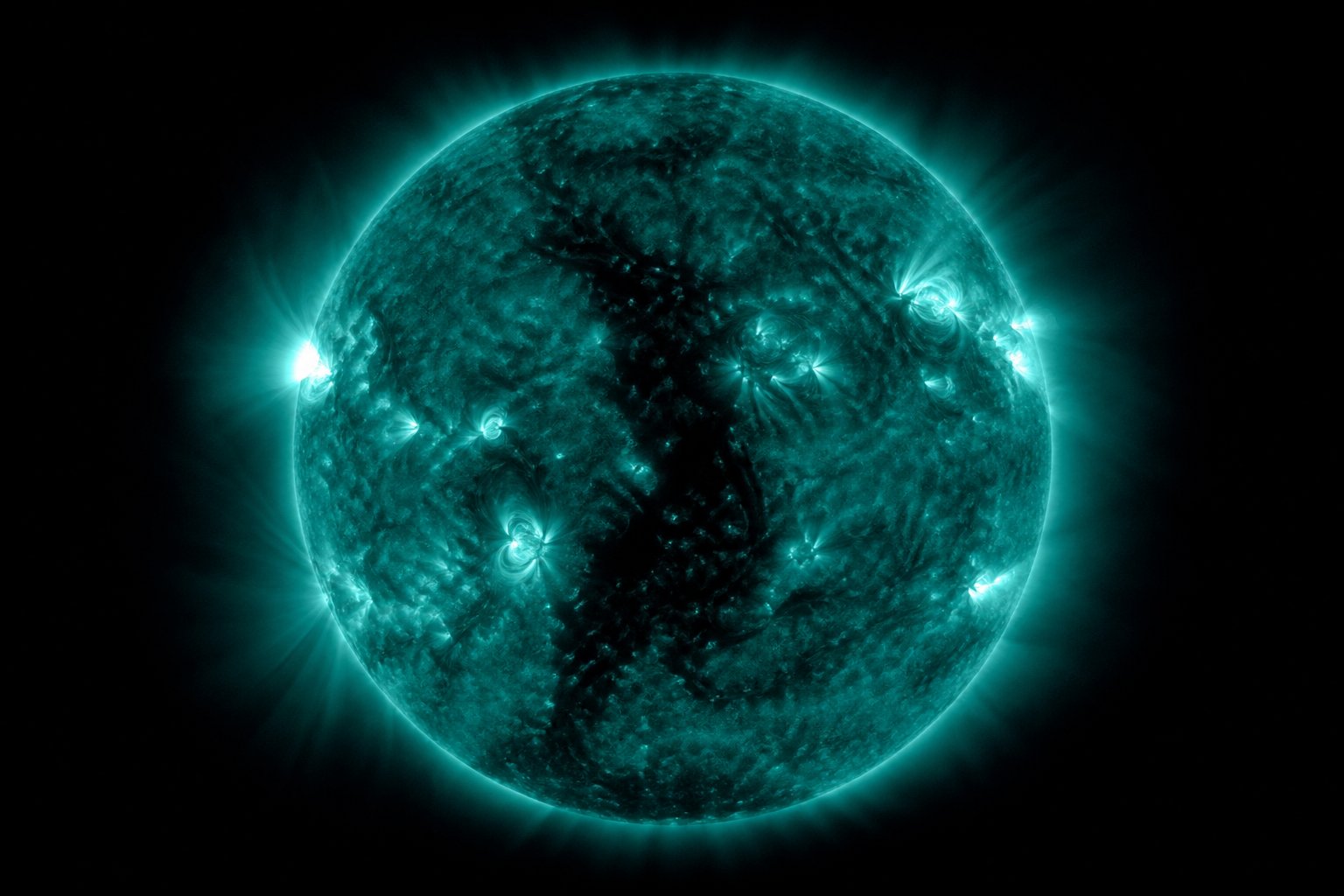 Coronal hole on the EUV Sun