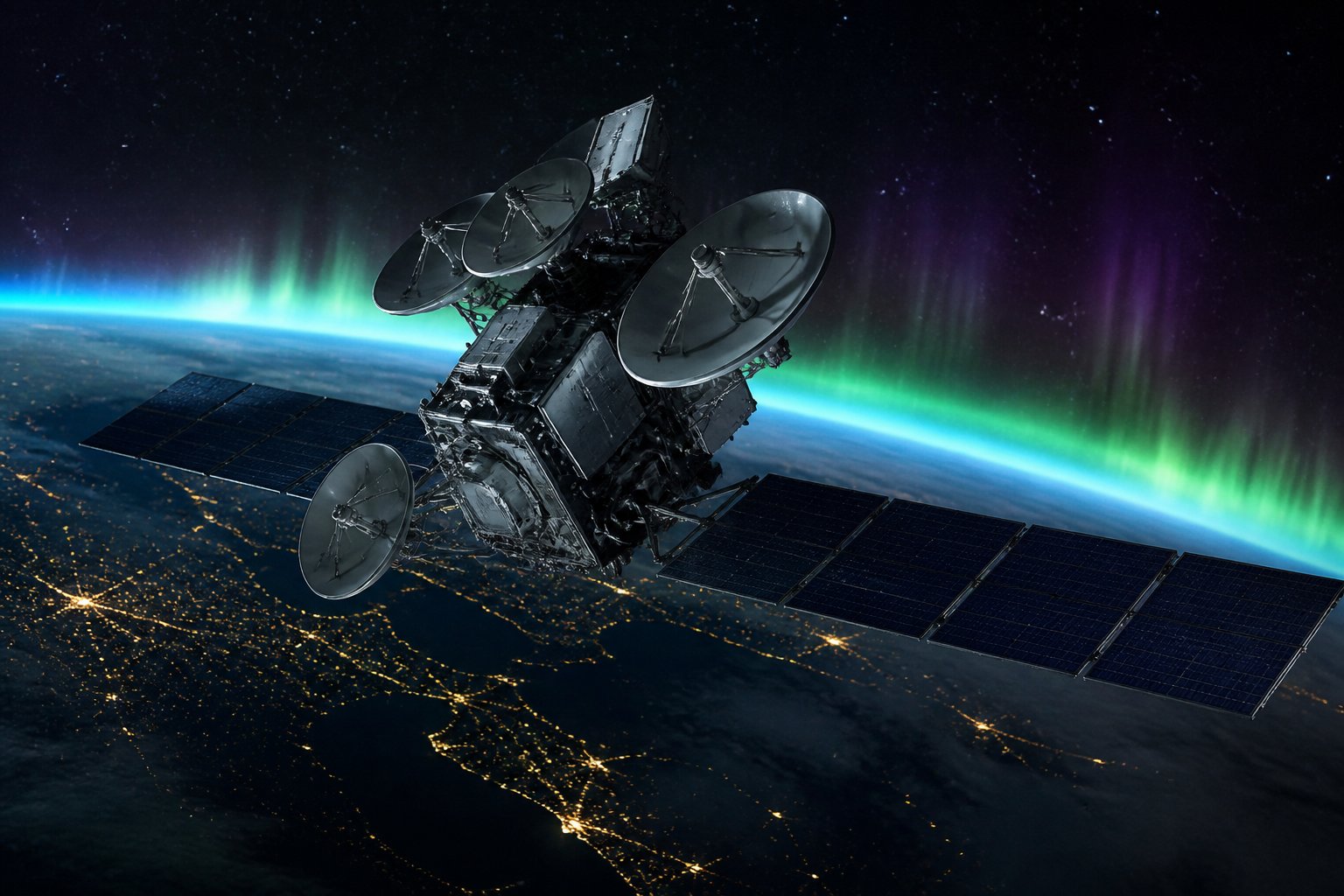 Military satcom spacecraft