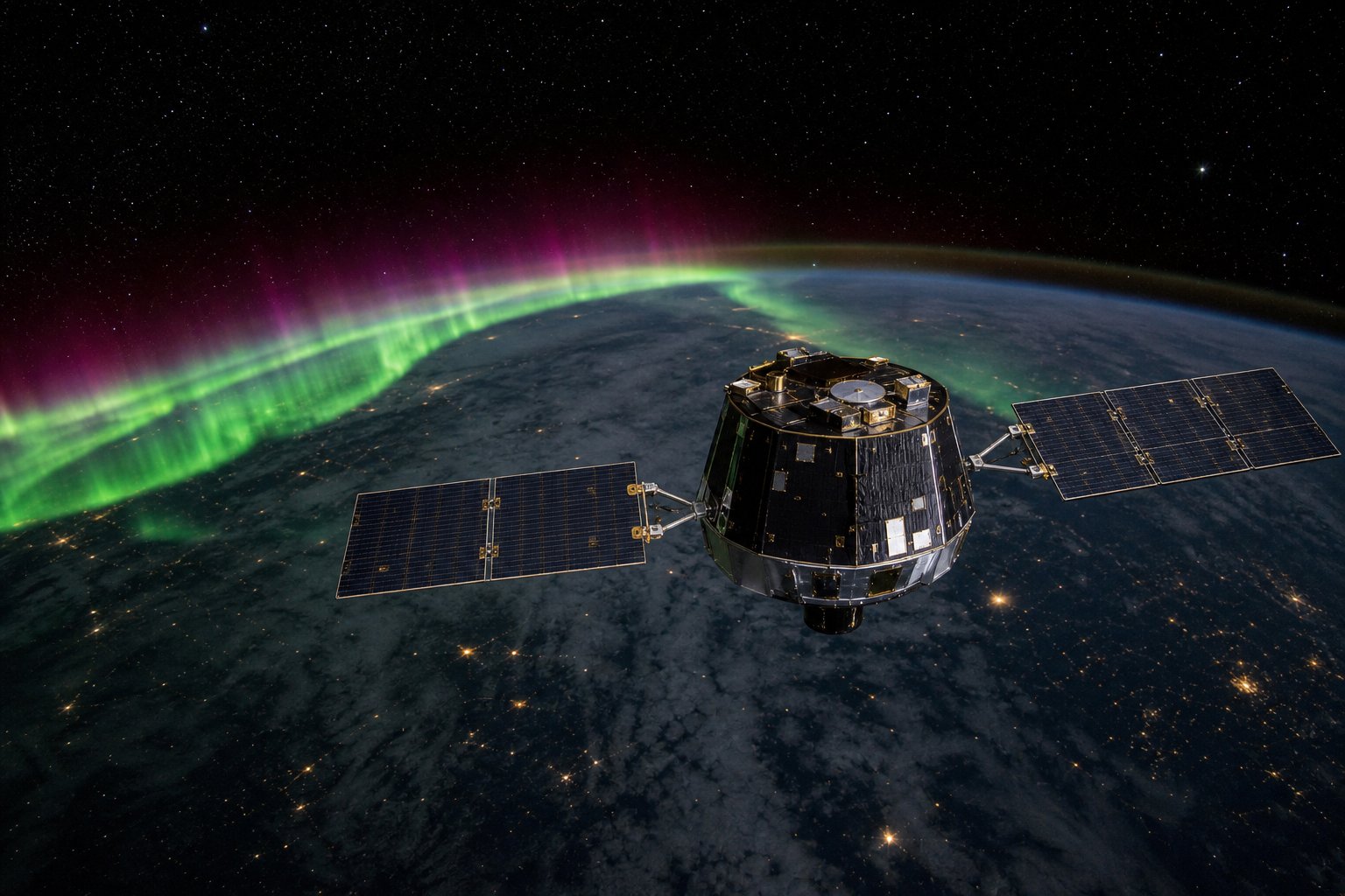 SMILE-class spacecraft over the auroral oval